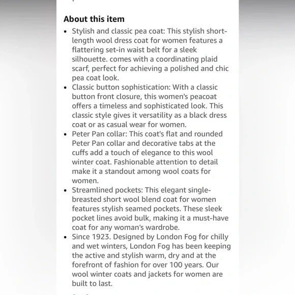 London Fog Gray Pea Coat - Picture 10 of 11